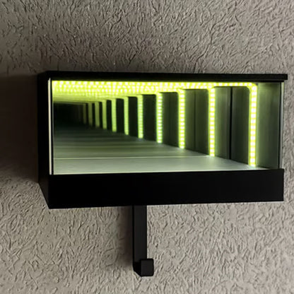 ⏳Begränsad tid 50 % rabatt⏰Infinity Mirror LED-nyckelhållare för garage🗝️🪞🏎️