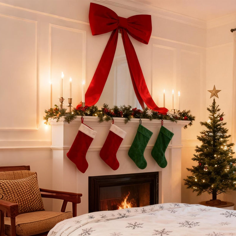 🎀 Jättestor julgransrosett - Skapa en oförglömlig jul!