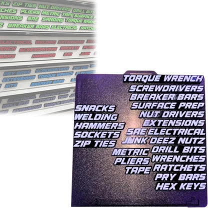 🔥3D-utskrivna magnetiska etiketter för verktygslådor