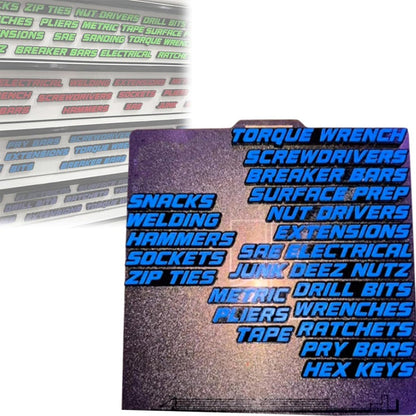 🔥3D-utskrivna magnetiska etiketter för verktygslådor