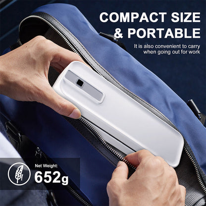 ✨ BÄRBAR BLUETOOTH-SKRIVARE - Trådlös Utskrift från Mobil, Kompakt Design för Resor och Studier, Perfekt för Foton och Anteckningar 📱✨