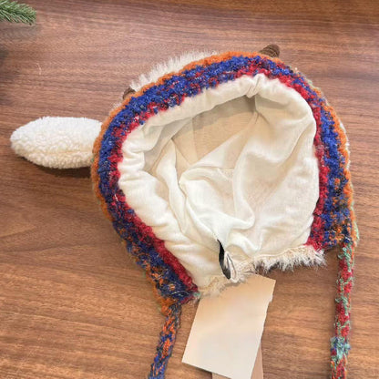 🎁🎄Julrea 50 % rabatt! 🦌Originaldesign Festlig julmössa med horn🧶