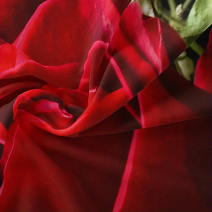 🌹Romantiskt täcke med röda rosor