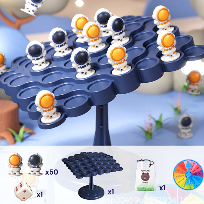 🚀 50% RABATT! 🌳 Astronaut Balans Träd Utbildningsleksaker – Främjar Balans & Koordination, Färgglad & Perfekt För Kreativt Lärande 🧸