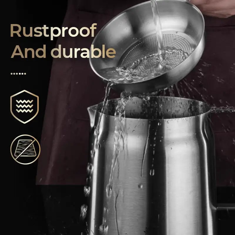 🔥2-i-1 304 Rostfritt Stål Multifunktionell Oljesil Kruka