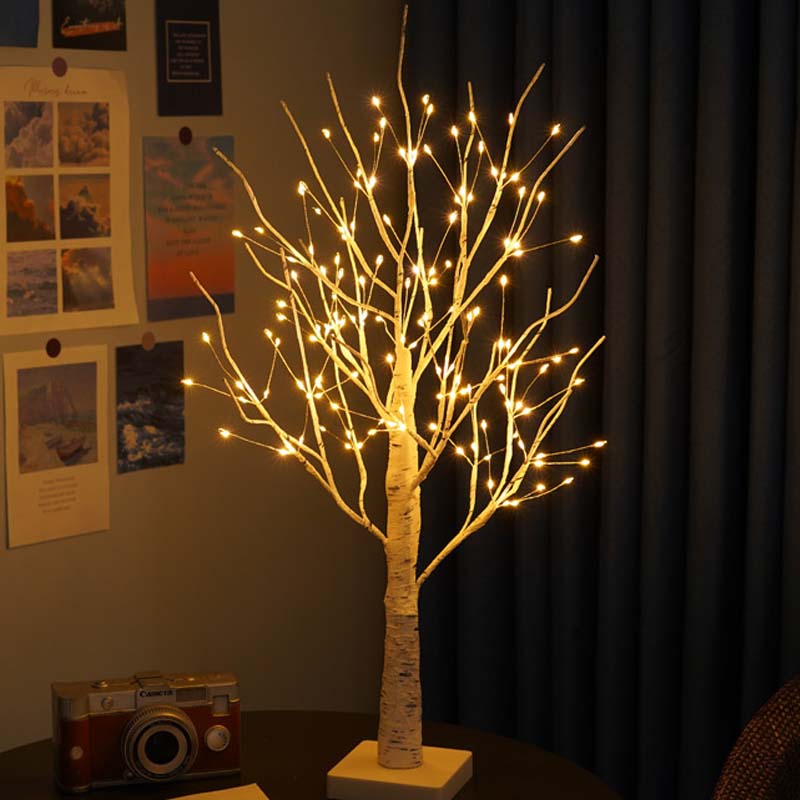 Björkträds-LED-Lampa för Inomhusdekoration