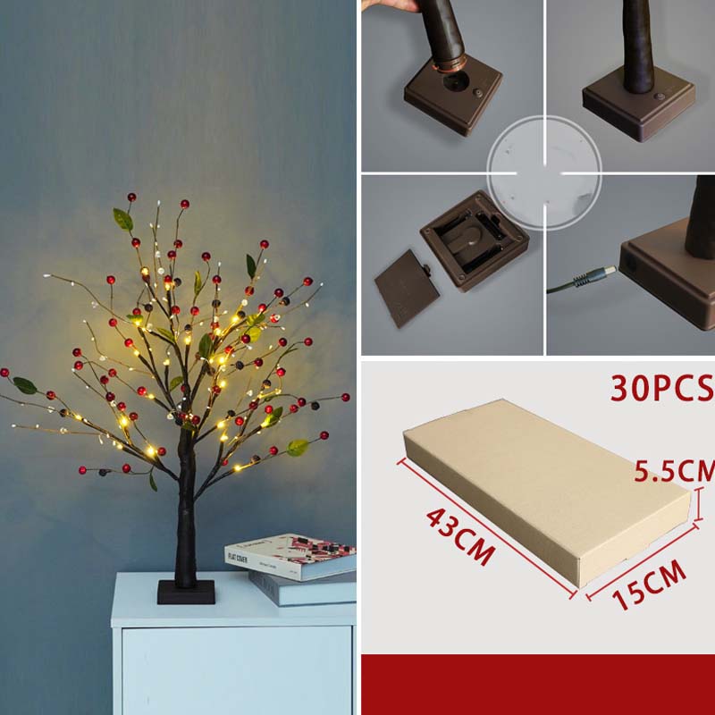 Björkträds-LED-Lampa för Inomhusdekoration