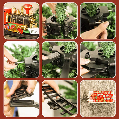 [🔥Bästa present till barn] Elektriskt jultågsleksaksset