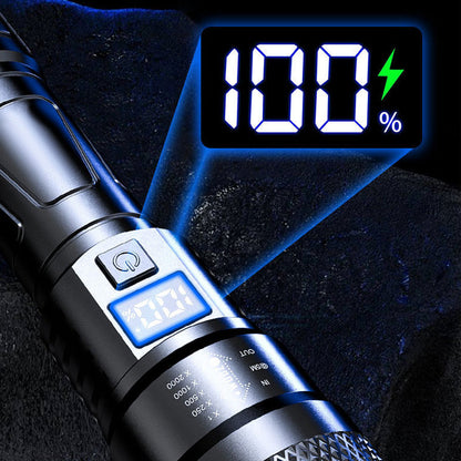 🔦 KÖP 2 FÅ 1 GRATIS! ✨ Superstark ljus zoombar ficklampa