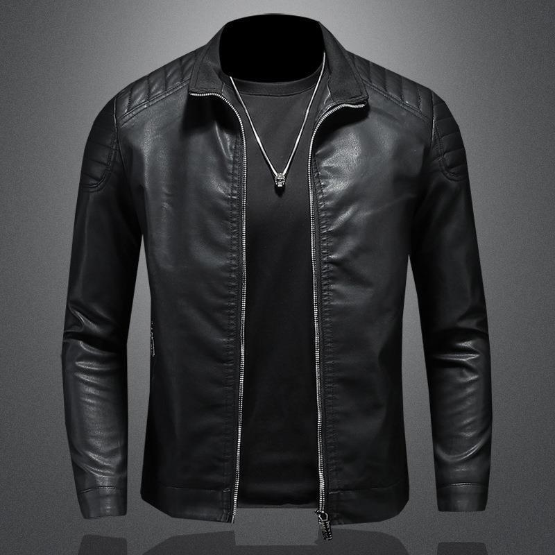 🧥 60% RABATT! 🔥 Milano Klassisk Läderjacka – Premium Konstläder, Tidlös Design & Perfekt Passform 🏍️