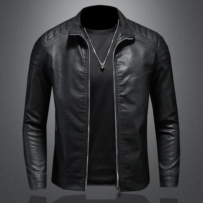 🧥 60% RABATT! 🔥 Milano Klassisk Läderjacka – Premium Konstläder, Tidlös Design & Perfekt Passform 🏍️