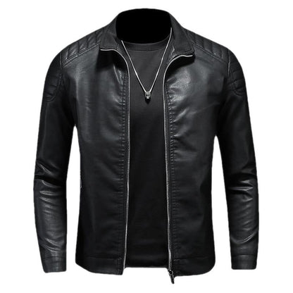 🧥 60% RABATT! 🔥 Milano Klassisk Läderjacka – Premium Konstläder, Tidlös Design & Perfekt Passform 🏍️