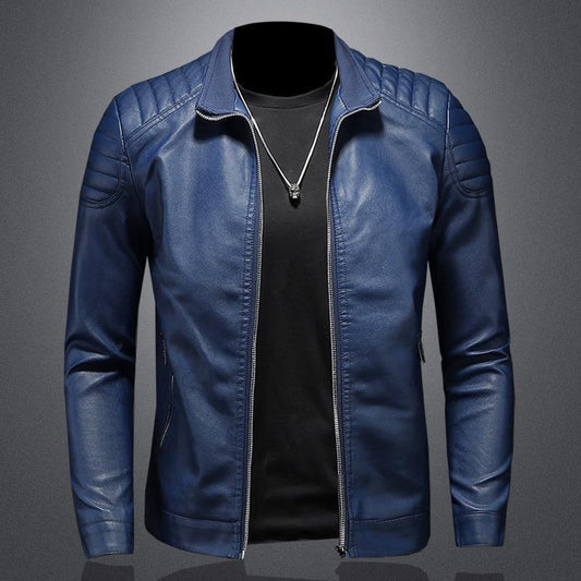 🧥 60% RABATT! 🔥 Milano Klassisk Läderjacka – Premium Konstläder, Tidlös Design & Perfekt Passform 🏍️