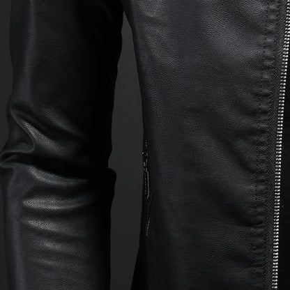 🧥 60% RABATT! 🔥 Milano Klassisk Läderjacka – Premium Konstläder, Tidlös Design & Perfekt Passform 🏍️