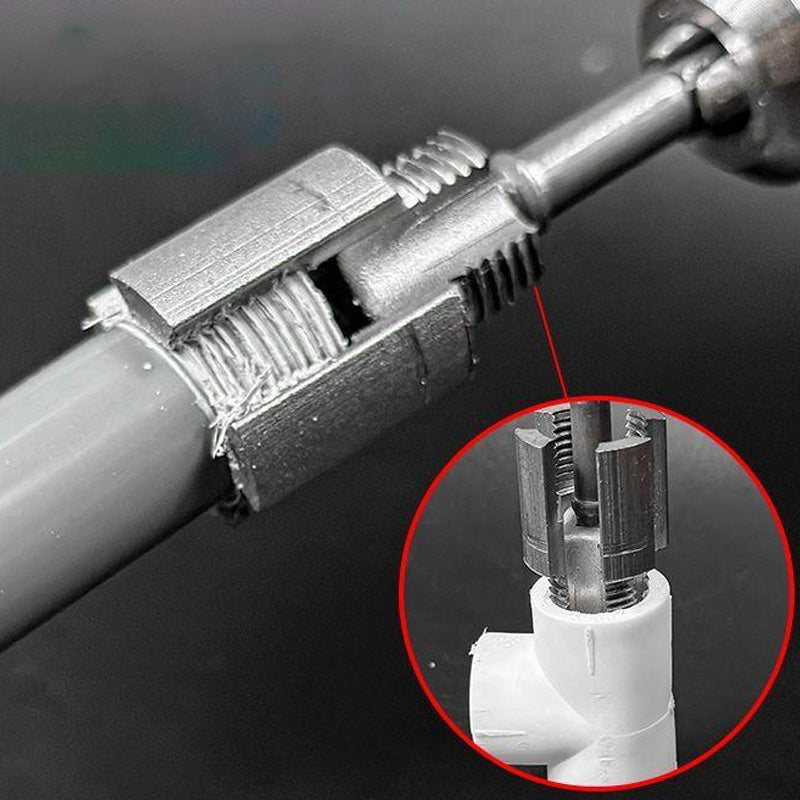 🔧 50% RABATT! ⚙️ PVC-RÖRGÄNGVERKTYG - Komplett Set för Inre och Yttre Gängor, Ergonomiskt Grepp för Bekväm Användning, Professionellt Resultat på Alla Rören 🛠️📏
