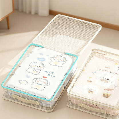 Genomskinliga garderobsväskor