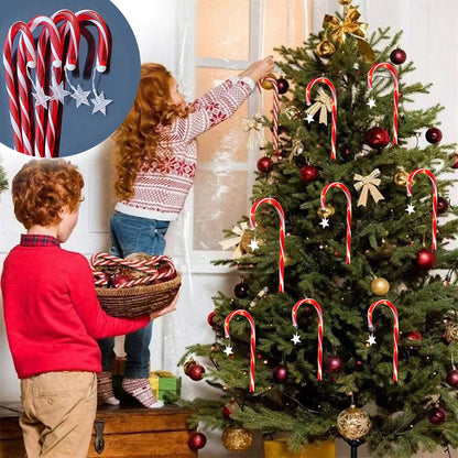 🔥Solcellsdrivna juldekorationer: godisstavslampor