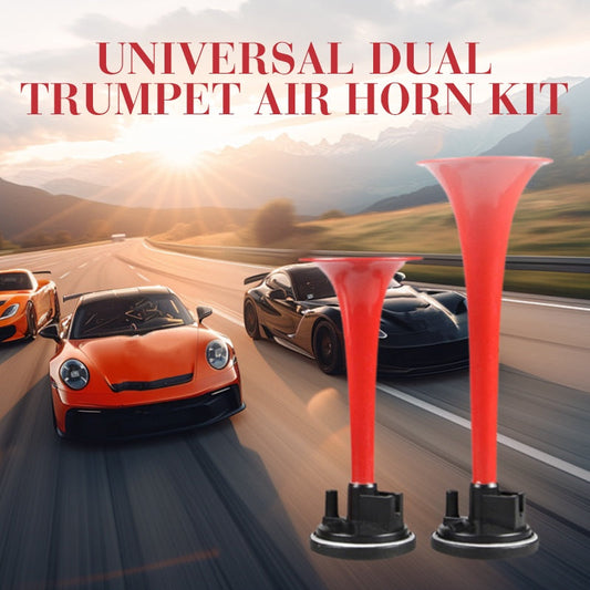 🔥Universellt dubbelt trumpetlufttryckshornssats
