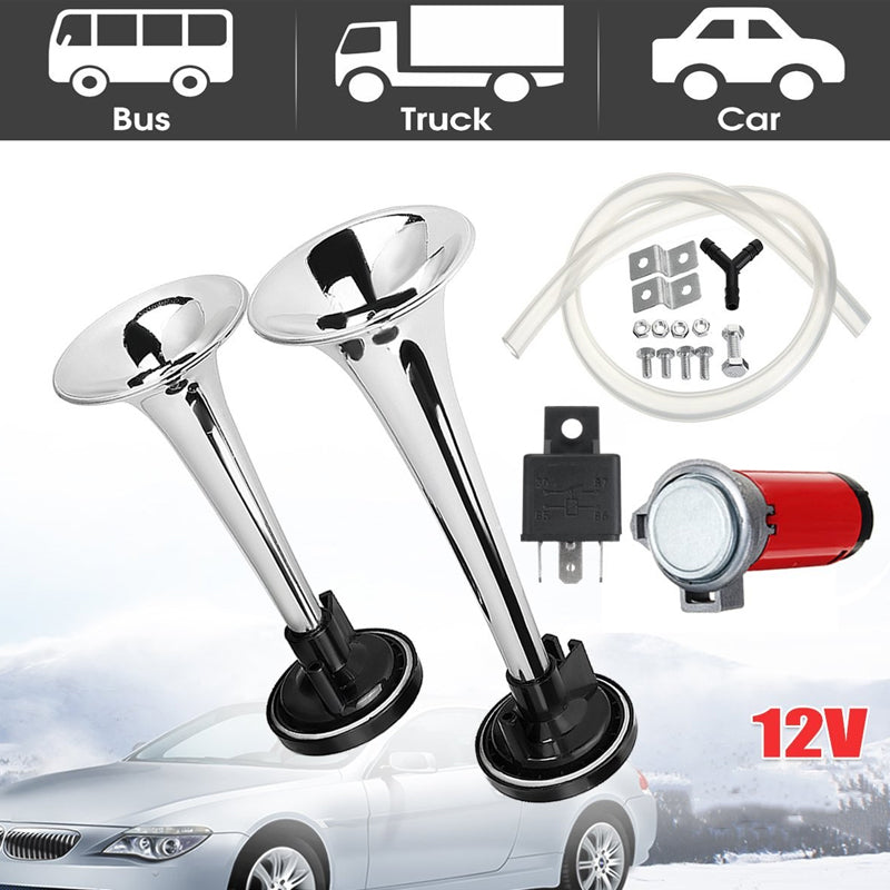 🔥Universellt dubbelt trumpetlufttryckshornssats