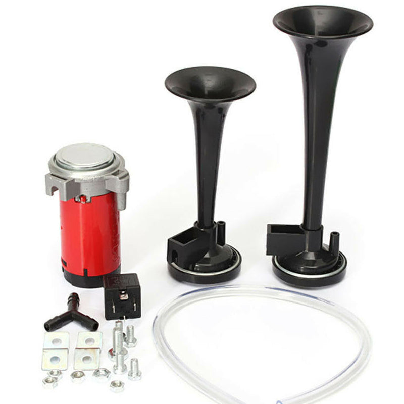 🔥Universellt dubbelt trumpetlufttryckshornssats