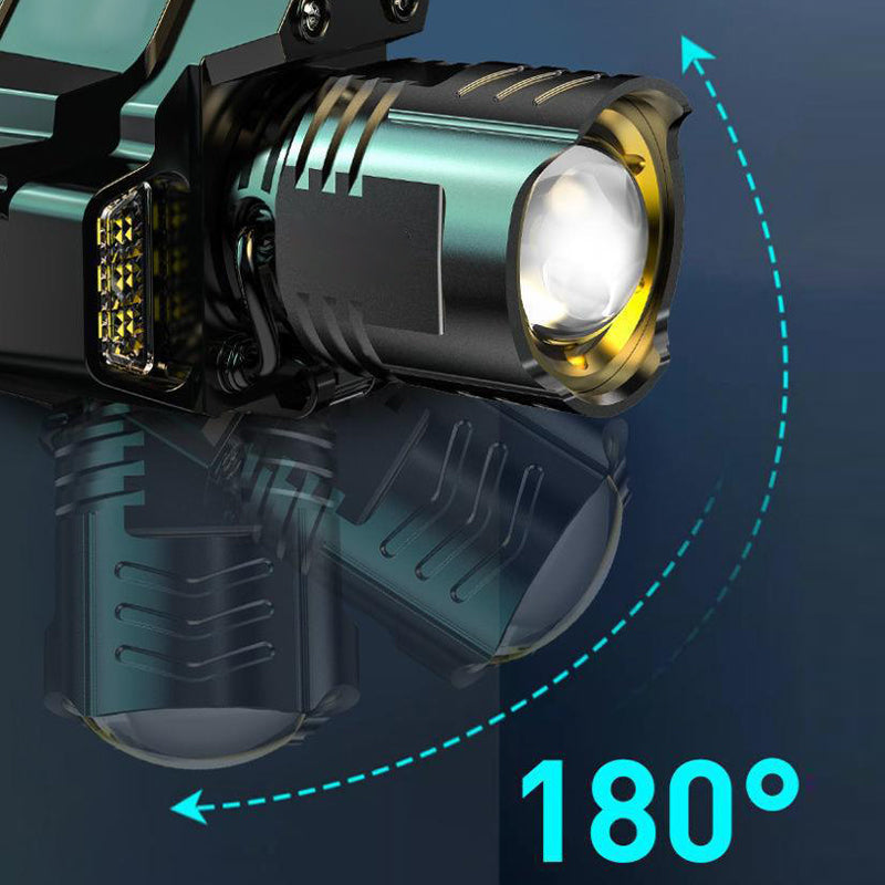 🔥Utomhus Vattentät Uppladdningsbar Huvudlampa med Huvudband