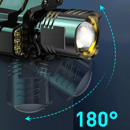 🔥Utomhus Vattentät Uppladdningsbar Huvudlampa med Huvudband