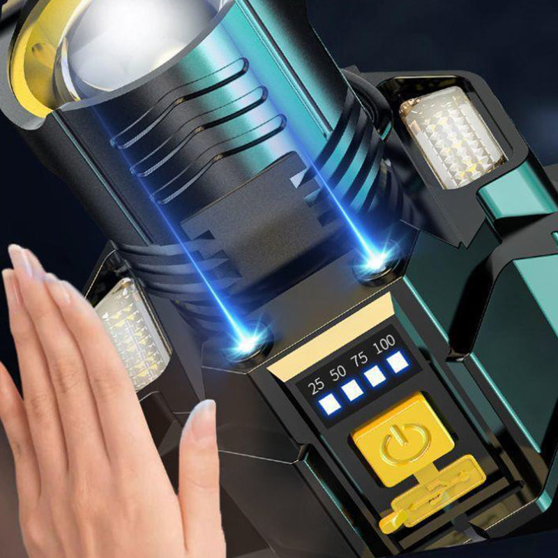 🔥Utomhus Vattentät Uppladdningsbar Huvudlampa med Huvudband