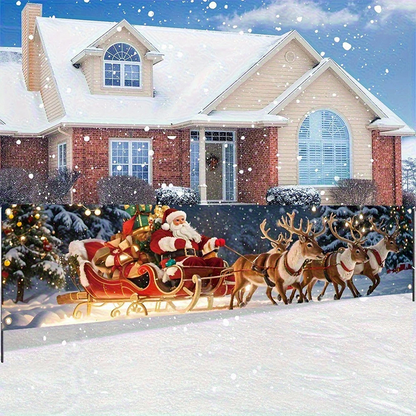 🔥Utomhus Merry Christmas hängande banner