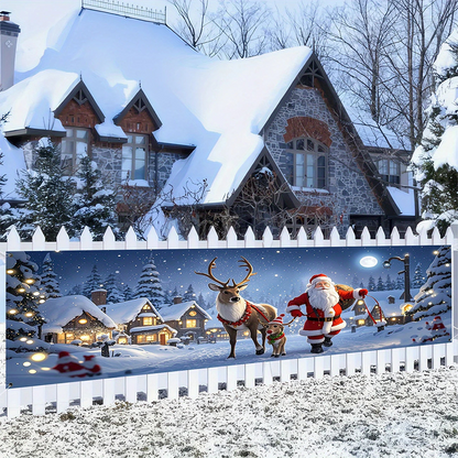 🔥Utomhus Merry Christmas hängande banner