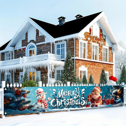 🔥Utomhus Merry Christmas hängande banner