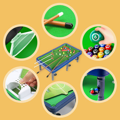 Kompakt 6-i-1 bärbart spelbordsset