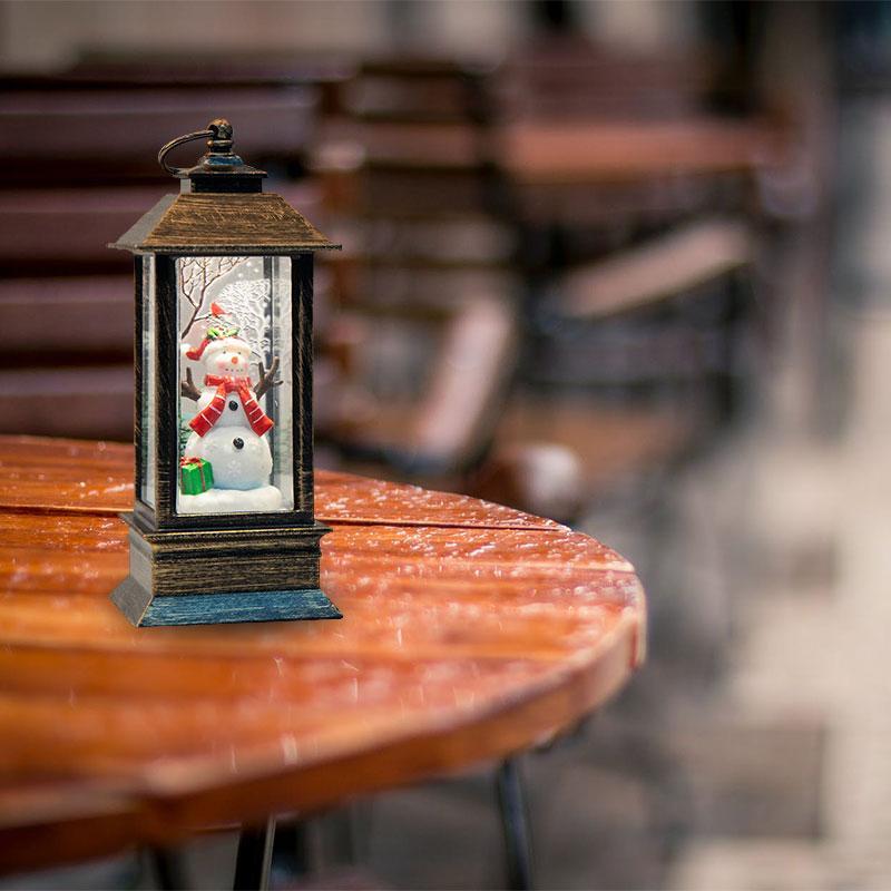 🎄Julkampanj 49% rabatt🎁Julglödande interiör vattenfylld liten vindlykta