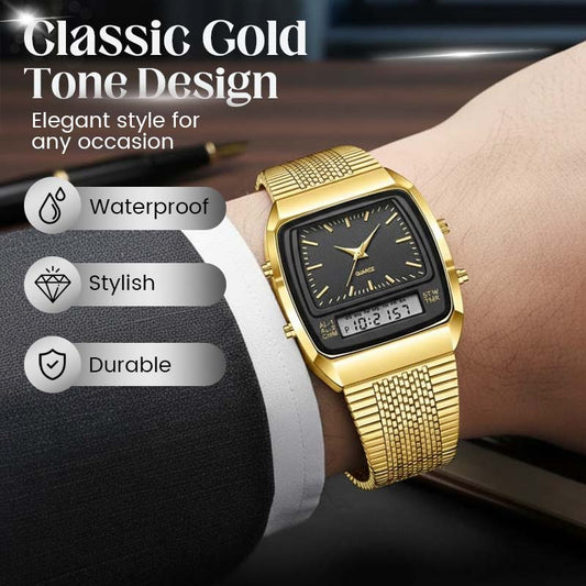 LIEBIG Roman Retro Dual System Multifunktions Digital Sportklocka