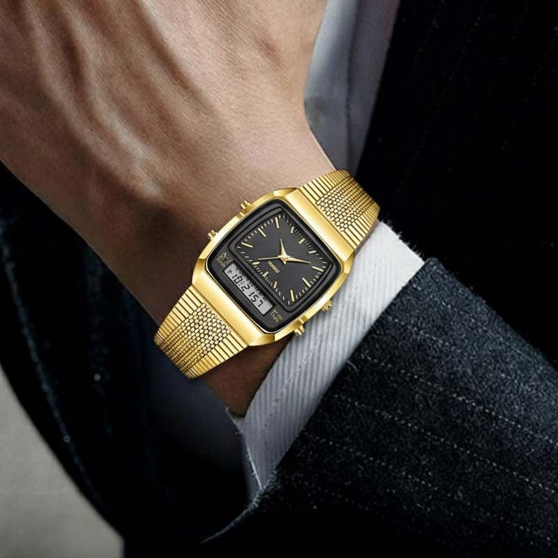 LIEBIG Roman Retro Dual System Multifunktions Digital Sportklocka