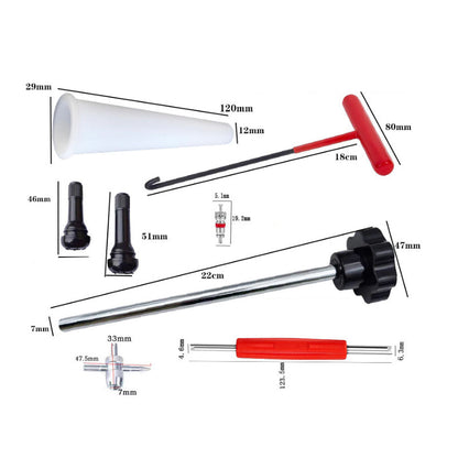 🔥Verktygssats för snabbt byte av bildäckventiler