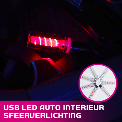 🔥USB LED Bilinredning Atmosfärsbelysning