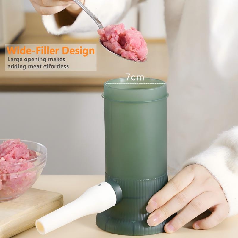 💥 50% RABATT + KÖP 2 FRI FRAKT! 🥩 Hushålls Manuell Korvstoppningsmaskin – Rostfritt Stål, Enkel att Använda & Lätt att Rengöra 🌭📦