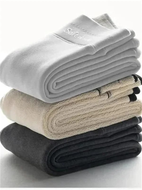 🔥Casual Warma vinterbyxor i enfärgat (Köp 2 gratis frakt)