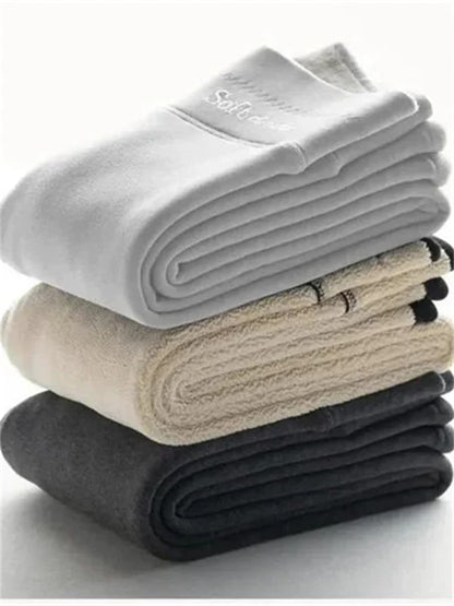 🔥Casual Warma vinterbyxor i enfärgat (Köp 2 gratis frakt)