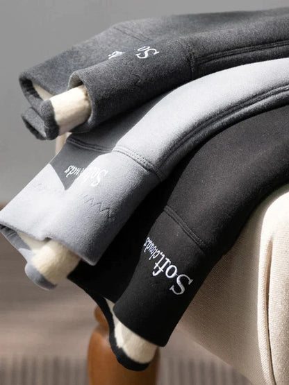 🔥Casual Warma vinterbyxor i enfärgat (Köp 2 gratis frakt)