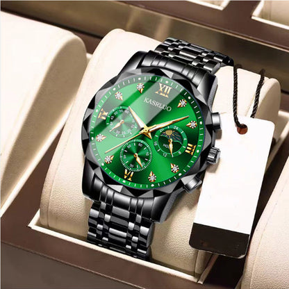 ⌚ 50% REA NU! 🔥 Vattentät Kvartsur för Män - Elegant & Slitstark, Perfekt för Vardag och Äventyr ✨