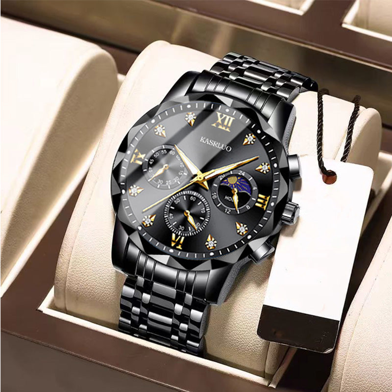 ⌚ 50% REA NU! 🔥 Vattentät Kvartsur för Män - Elegant & Slitstark, Perfekt för Vardag och Äventyr ✨