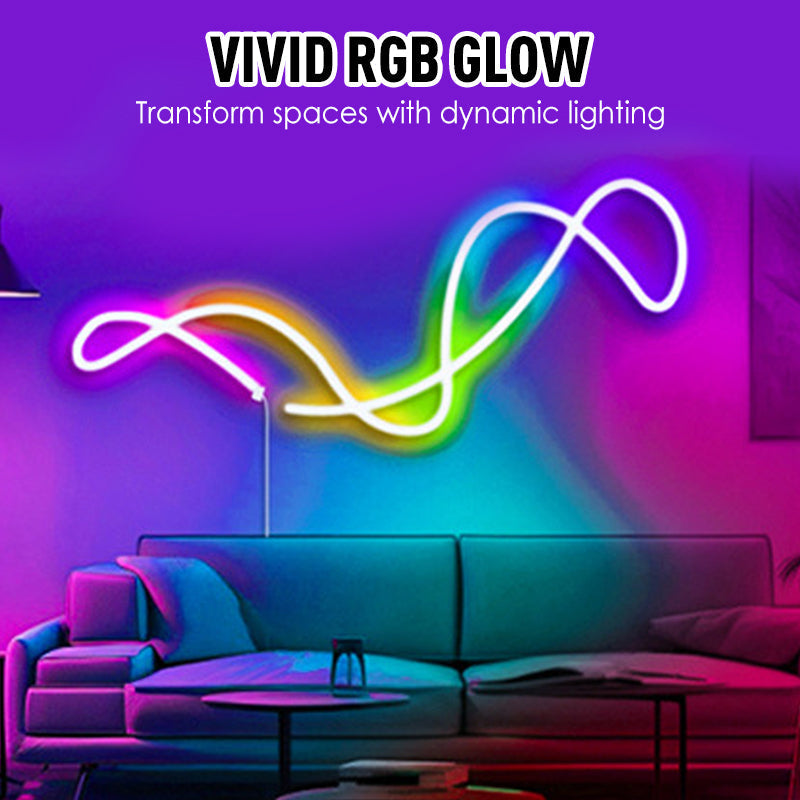 🎄🌟50% RABATT 🌈Smarta, fjärrstyrda och flexibla RGB LED-ljusslingor med musikkontroll🎵