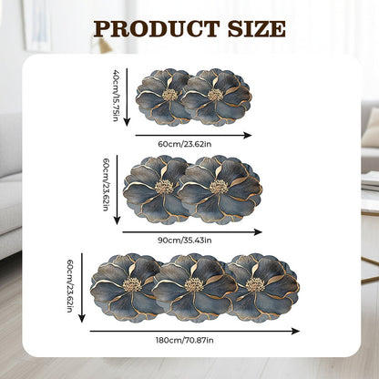 🔥Badrumsmatta med blommönster, snabbtorkande