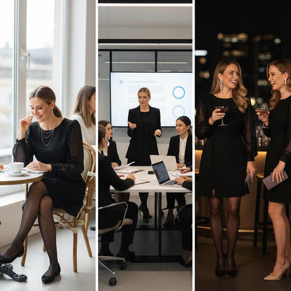 🔈🔈60% rabatt🔥Elegant damklänning med paljettdekoration