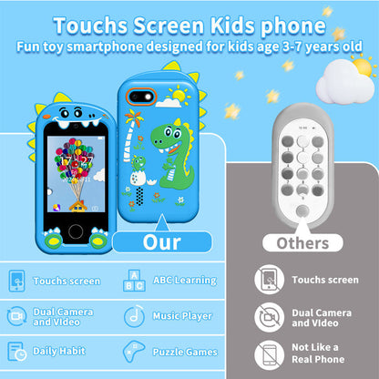 Pedagogisk leksakstelefon för barn