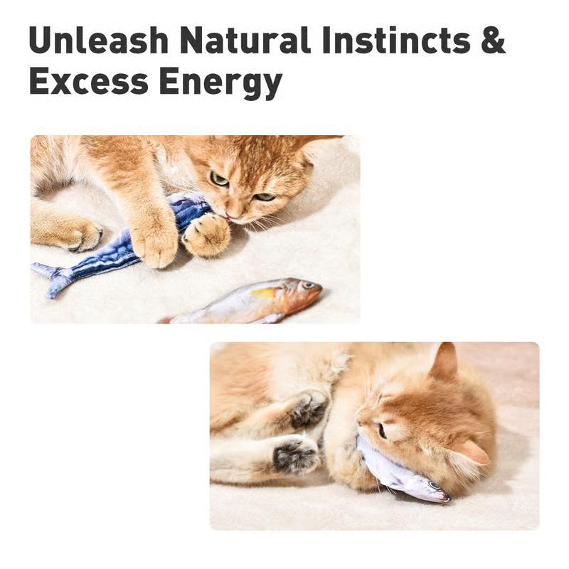 🔥Realistisk hoppande fiskleksak för katter