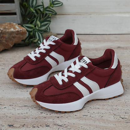 👟💥 63% RABATT! | Låga Casualskor för Damer – 4cm Plattform, Retrodesign & Halksäker!