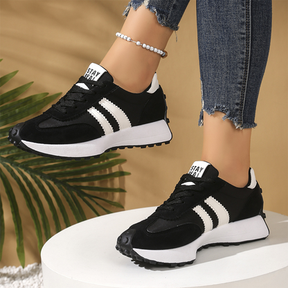 👟💥 63% RABATT! | Låga Casualskor för Damer – 4cm Plattform, Retrodesign & Halksäker!