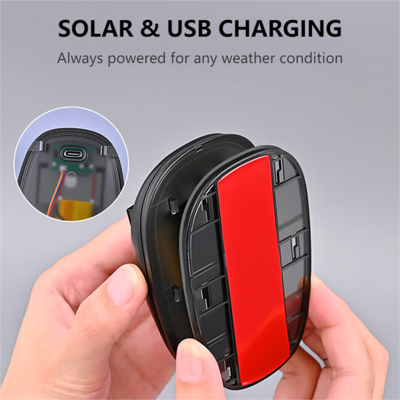 🚗 50% RABATT! ☀️ Solcellslampa för Biltak – Vattentät IP65, Fjärrkontroll & Autonom Drift 🌙